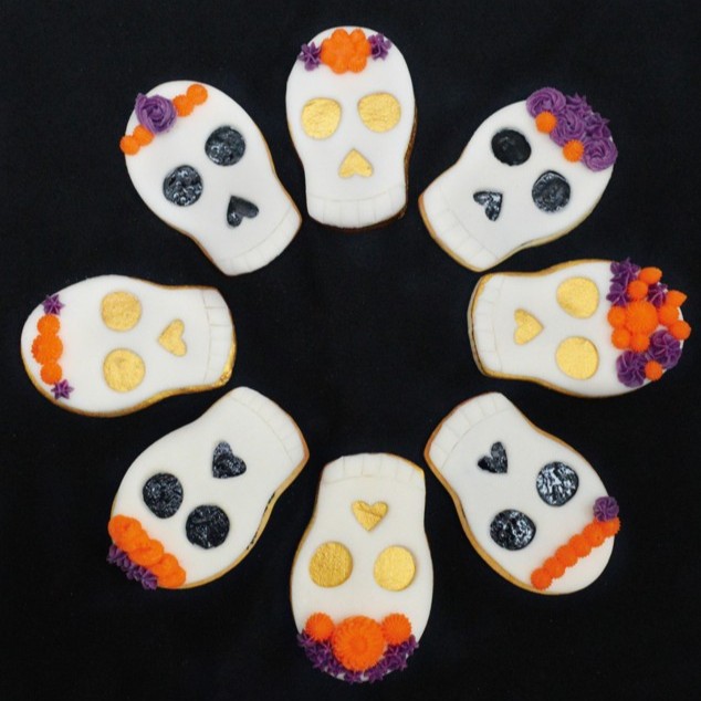 Biscuits calavera tête de mort